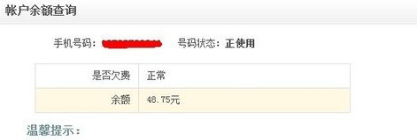 手机话费怎么查询4