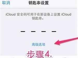 设置四位数的 iCloud 安全码