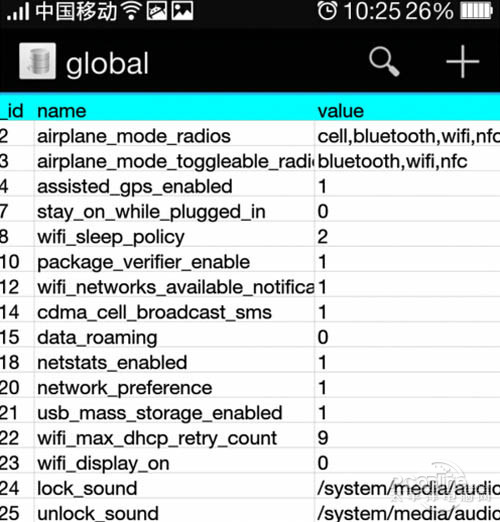【飞行模式】删除value中的wifi值